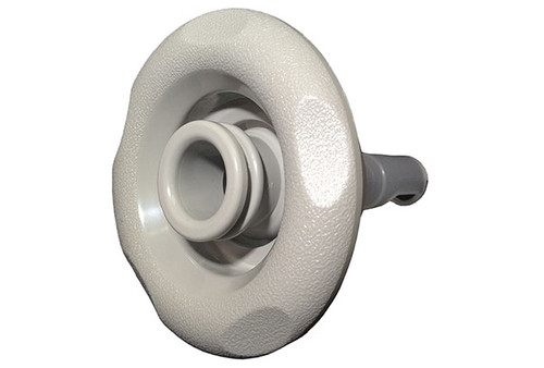 Balboa Water Group | JET PART | CYCLONE LUXURY JET BARREL ASSEMBLY SCALLOP NON-SWIRL 3 1/2" LIGHT GRAY | 984481