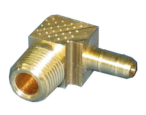 BRASS FITTING | 90 DEGREE X 1/4" BARB | 6-05-0047