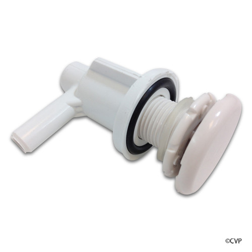 Waterway Plastics | Lo Pro Injector 3/8" Barb Elbow Style, White | 670-2200