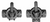 CUSTOM MOLDED PRODUCTS | COMPLETE GRAY PVC VALVE, 2-WAY, 2" SLIP, 2-1/2" SPIGOT | 25932-201-000