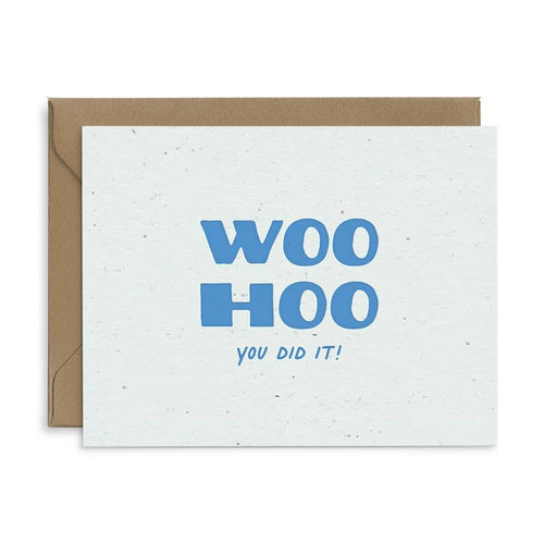 Woohoo You Did It Seeded Greeting Card