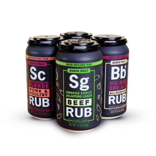 Derek Wolf  4-Pack Beer-Infused Rub Sampler