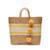 Cyprus Striped Tote with Poms