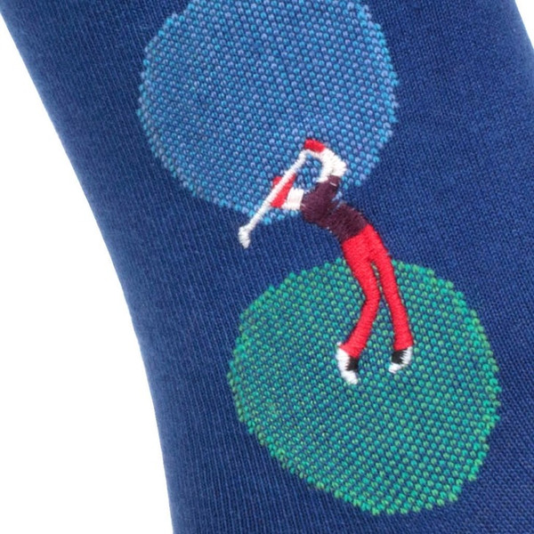 "Golf Clap" - Golfing Themed Embroidered Pima Socks