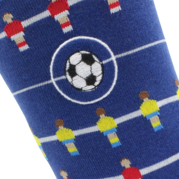 "Center Circle" - Soccer Themed Embroidered Pima Socks
