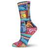 Laurel Burch Colorful Dogs Crew Socks LBWS16H051-01