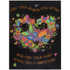 Laurel Burch Birthday Card - Butterfly Heart : Front View