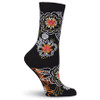 Laurel Burch Bold Floral Flower Crew Socks LBWS18H005