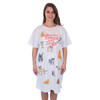 Sleep Shirt Pajamas "She who sleeps with dogs" 00627T