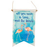 Flamingo Beach Love Banner 6" x 10" - 30576