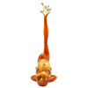 Orange "All Legs" Rhinestone Frog - WW-39386C