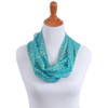 Viscose Infinity Scarf with Metallic Thread - 3 Assorted Colors - 60616