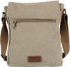 Back side - Essex Khaki Cotton Canvas Crossbody Tote SNS5058C