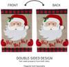  Evergreen Flag Ho Ho Ho Santa Burlap Garden Flag - 12.5 x 18 Inches Outdoor Decor for Homes and Gardens