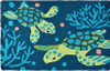 Deep Blue Sea Turtles - Floor Rug - JB-LCW021