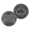 Motorcycle Ride Forever Guardian Scripture Memory Token Coin 17486