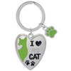 Heart I Love My Cat - All Pawsible Key Chain 49816