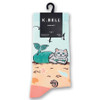 Mermaid Cat Beach Fun Womens Socks - KBWF17H018