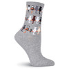 Cat Socks "Cat Tails" - Grey - F15H065-01