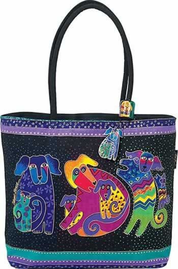 Laurel Burch Dogs and Doggies Square Purse LB2070