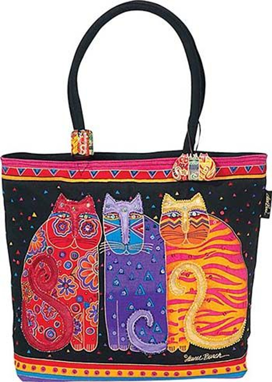 Purse Hand Beach Bag Laurel Burch Painted Birds Funky Boho 18x15” | eBay