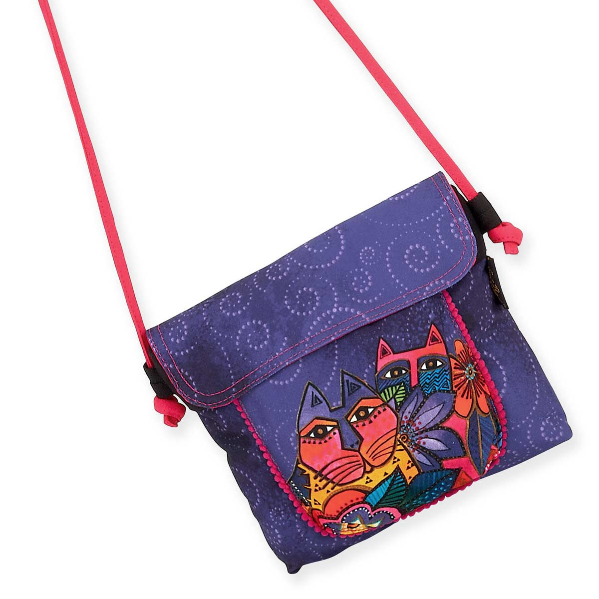 Laurel Burch Women's Canvas Handbag – Crossbody Or Tote With Zipper Closure - View #10