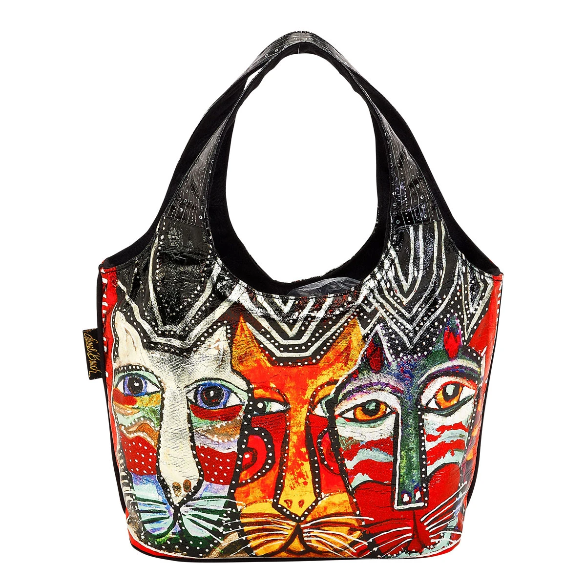 Mini Sac Tote Laurel Burch – Motifs Chats – Neuf Avec étiquettes – Coton Et Toile