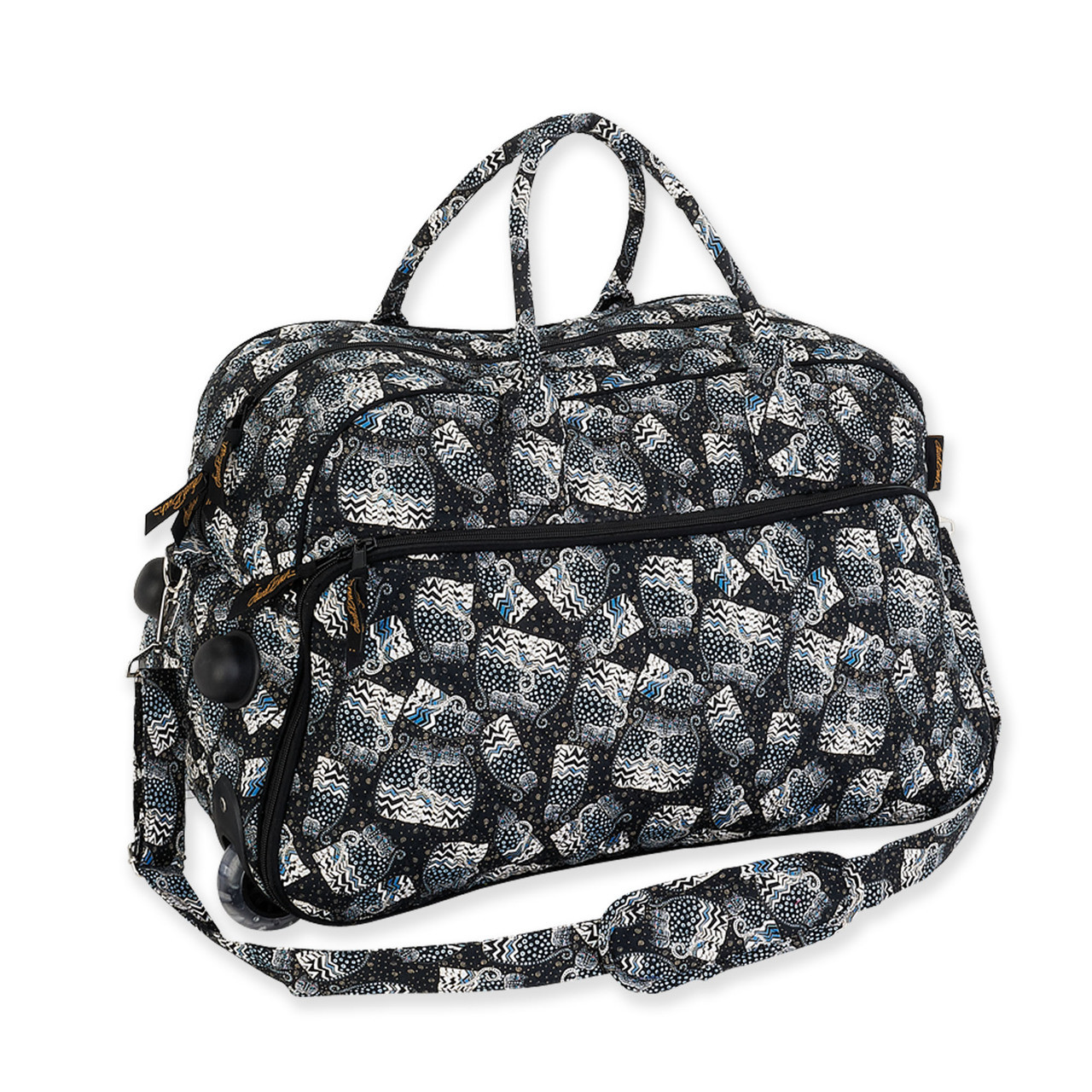 polka dot duffle bag