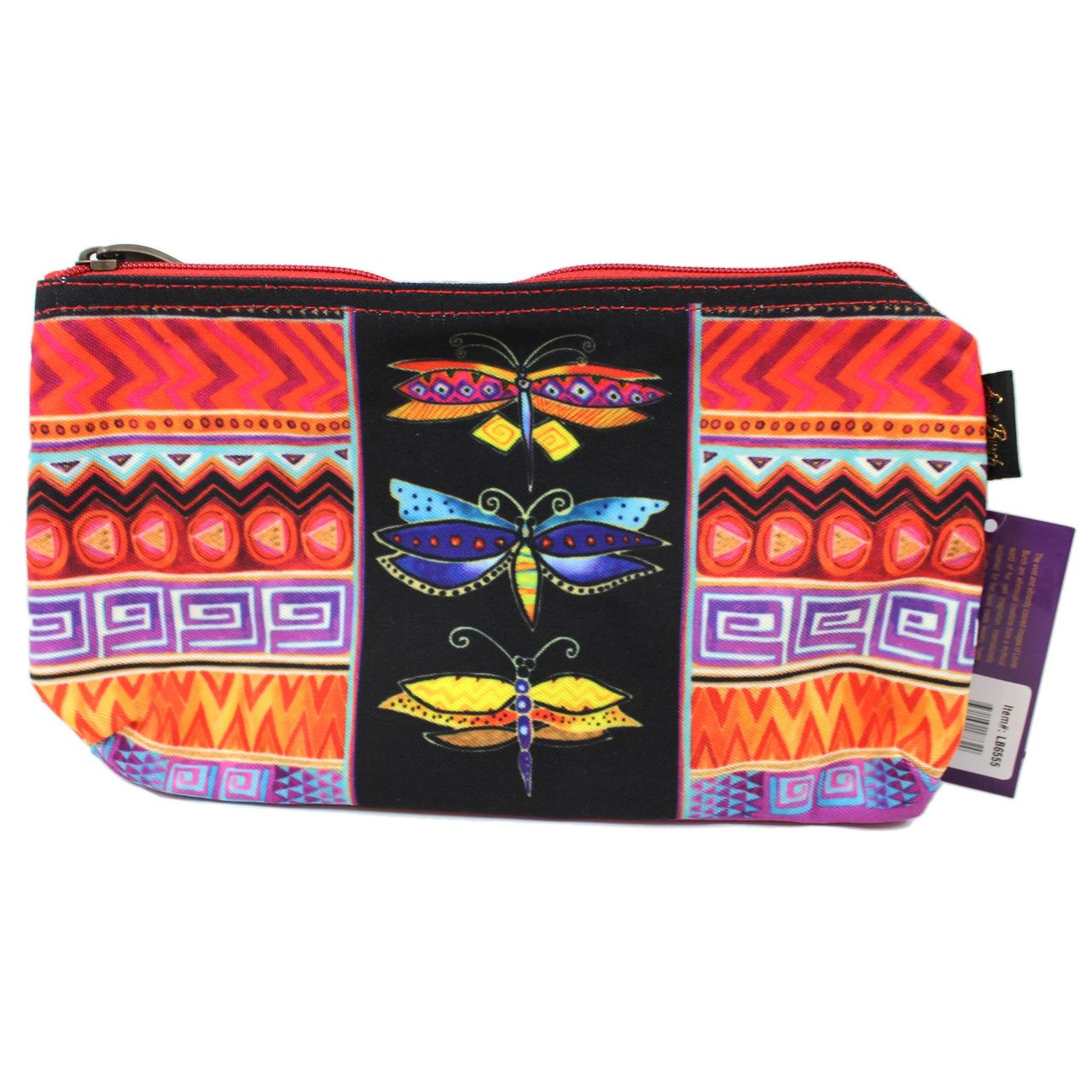 Laurel Burch Colorful Dragonfly 3 BAG SET Cosmetic Bags LB6555-3PK