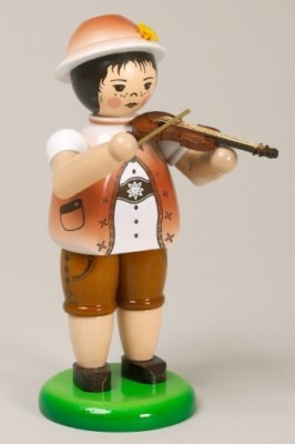 Boy Playing Violin German Figurine FGZ232X125GG - ColorfulCritters