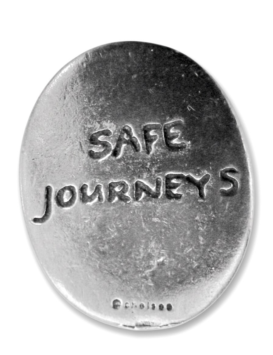 Safe Journeys Pewter Pocket Token 0082 - ColorfulCritters