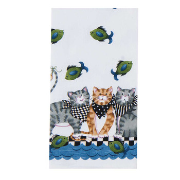 Cats Fish Market Flour Towel - R3063 Cats Fish Market Flour Towel - R3063