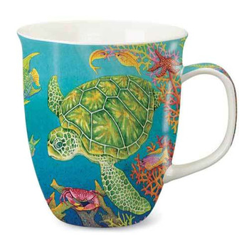 Harbor Sea Turtle Reef Ceramic Mug 818-42 Harbor Sea Turtle Reef Ceramic Mug 818-42