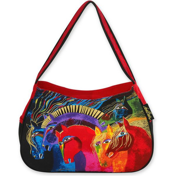 Laurel Burch Wild Horses of Fire Medium Hobo Bag - LB4843