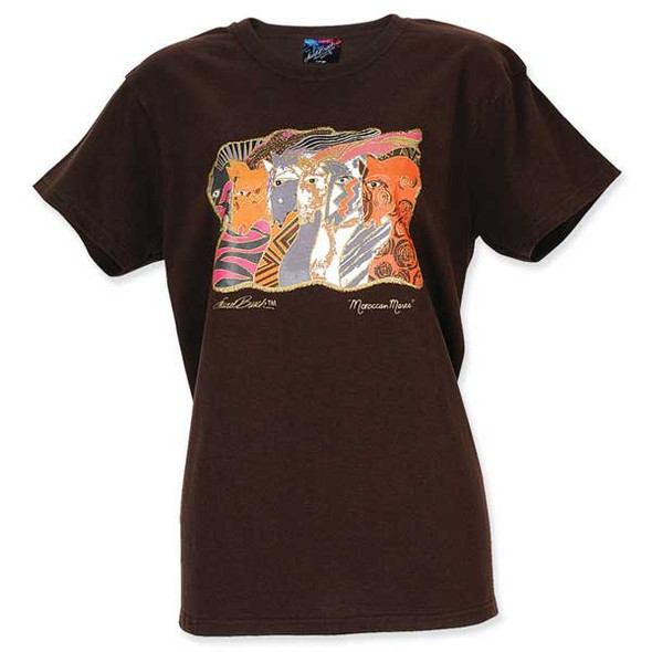 Laurel Burch 2011 Tee Shirt "Moroccan Mares" - LBT021 Laurel Burch 2011 Tee Shirt "Moroccan Mares" - LBT021