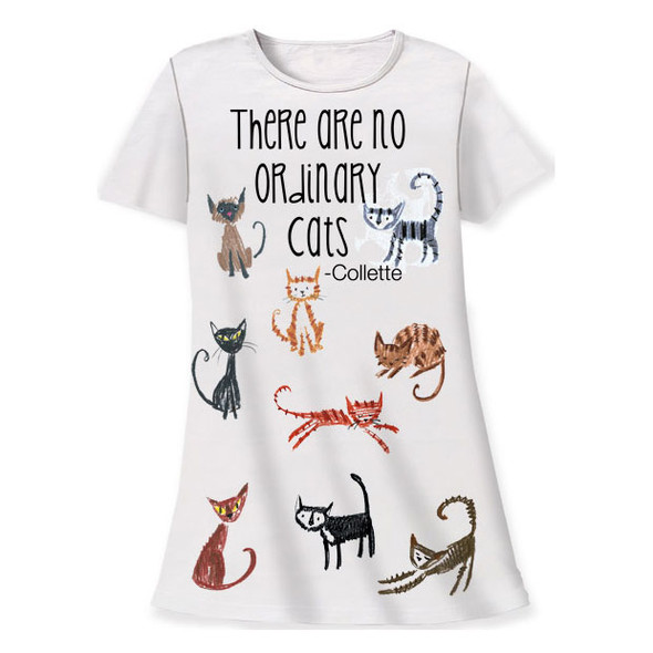 Ordinary Cats Theme Sleep Shirt Pajamas 824OT Ordinary Cats Theme Sleep Shirt Pajamas 824OT