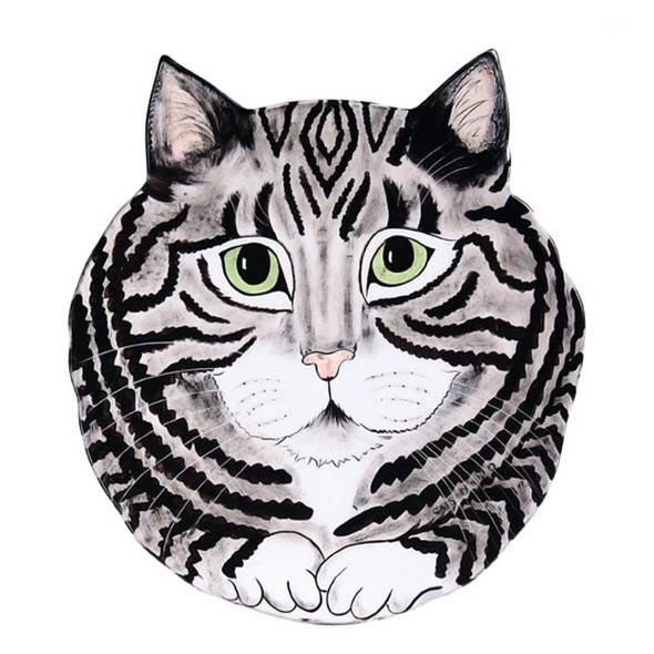 10.75 Rascal Gray Tabby Plate 45325