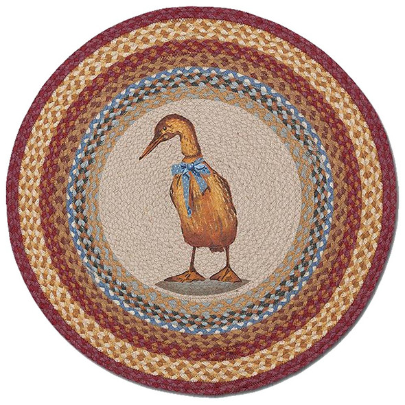 Duck Round Jute Dog Rug 27" RP-450 Duck Round Jute Dog Rug 27" RP-450