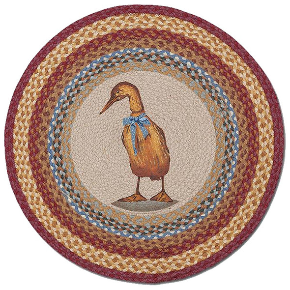 Duck Round Jute Dog Rug 27" RP-450