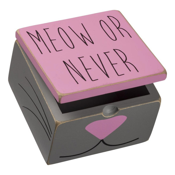 Cat Hinged Box - Meow Or Never 92080