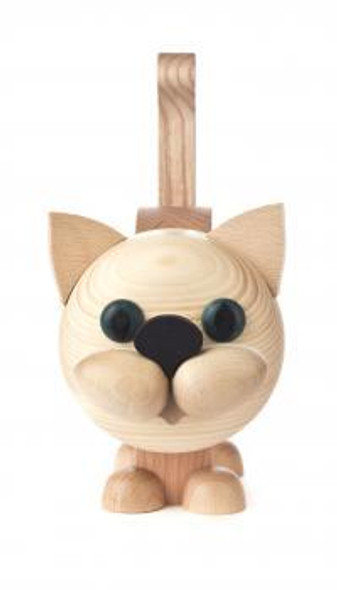 Tan Kitty Cat Wooden Eyeglass Holder