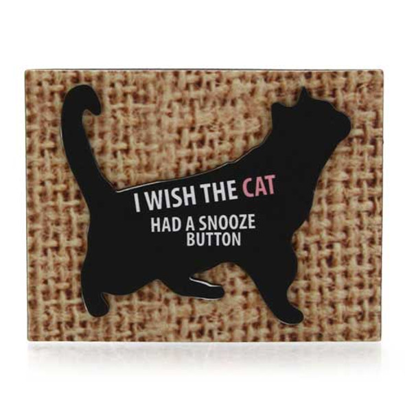 Cat Snooze Button Magnet 4039113