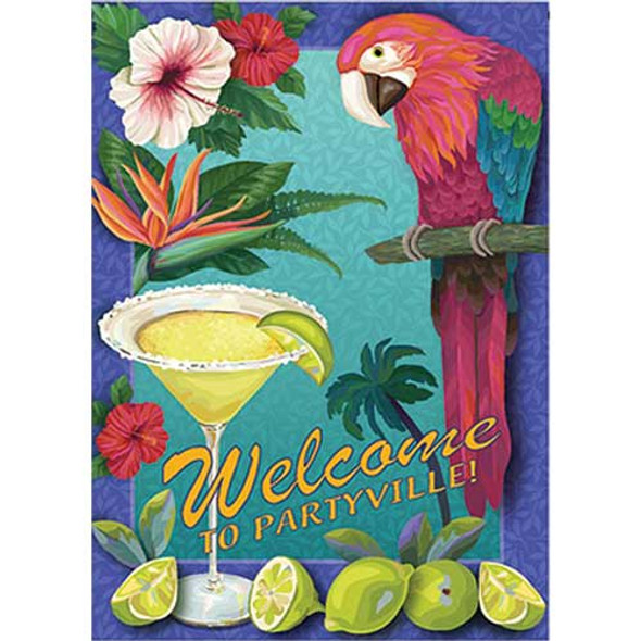 Parrot HOUSE Flag "Welcome to Partyville" - 103194