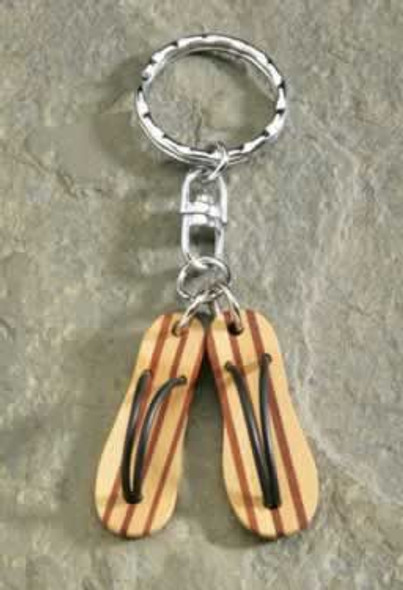 Flip Flops Wooden Keychain - 9874570000