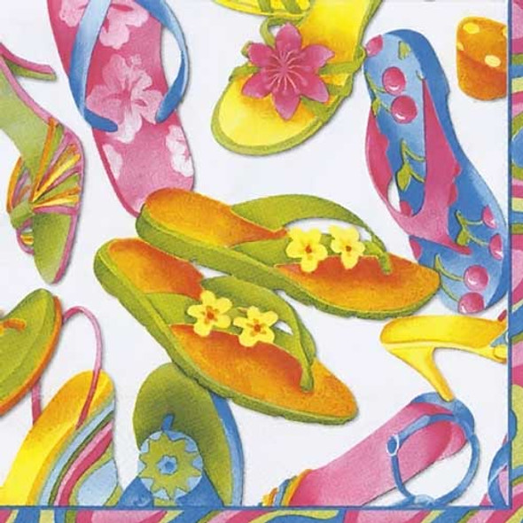 Paper Cocktail Napkins Flip Flops C403790