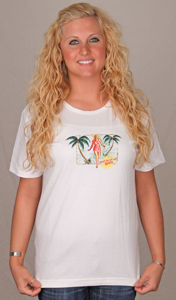 Meet Me at the Beach Scoop Tee Shirt – Ladies