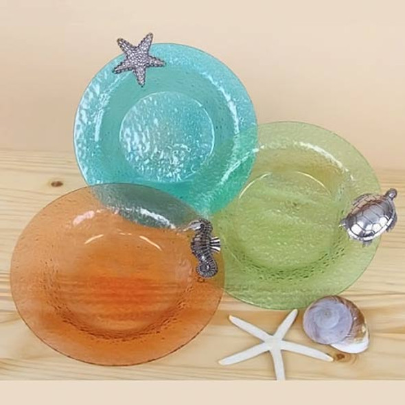 Sealife Colored Glass 10" Bowls 25194