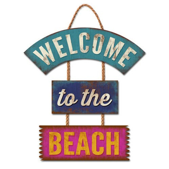 Welcome to Beach Wooden Sign 30-00057