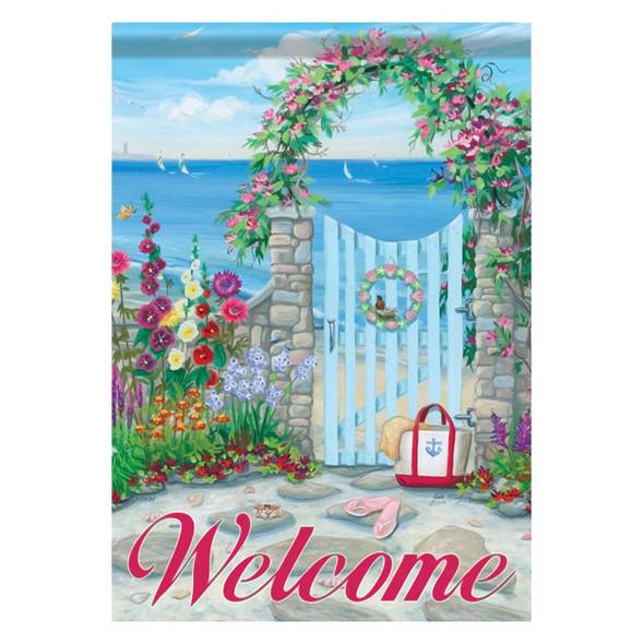 Ocean Sea Cottage Seashore GARDEN Flag - 45869