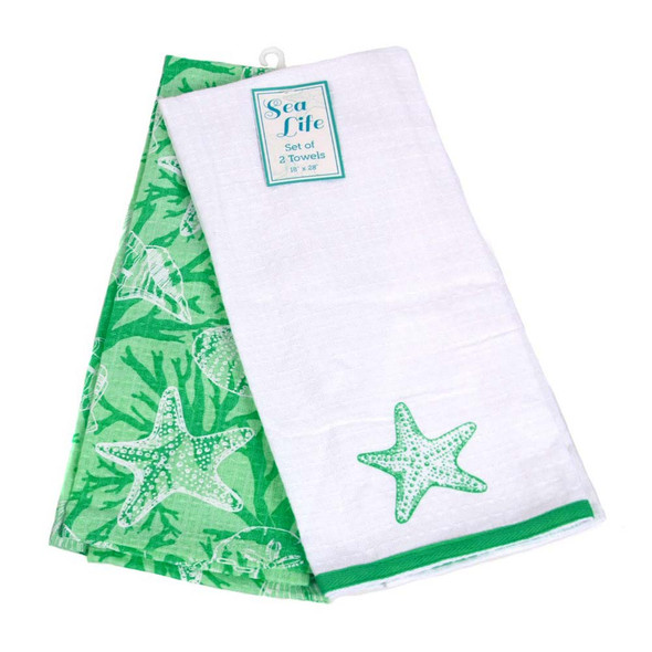 Starfish Set of 2 Cotton Towels 25142s